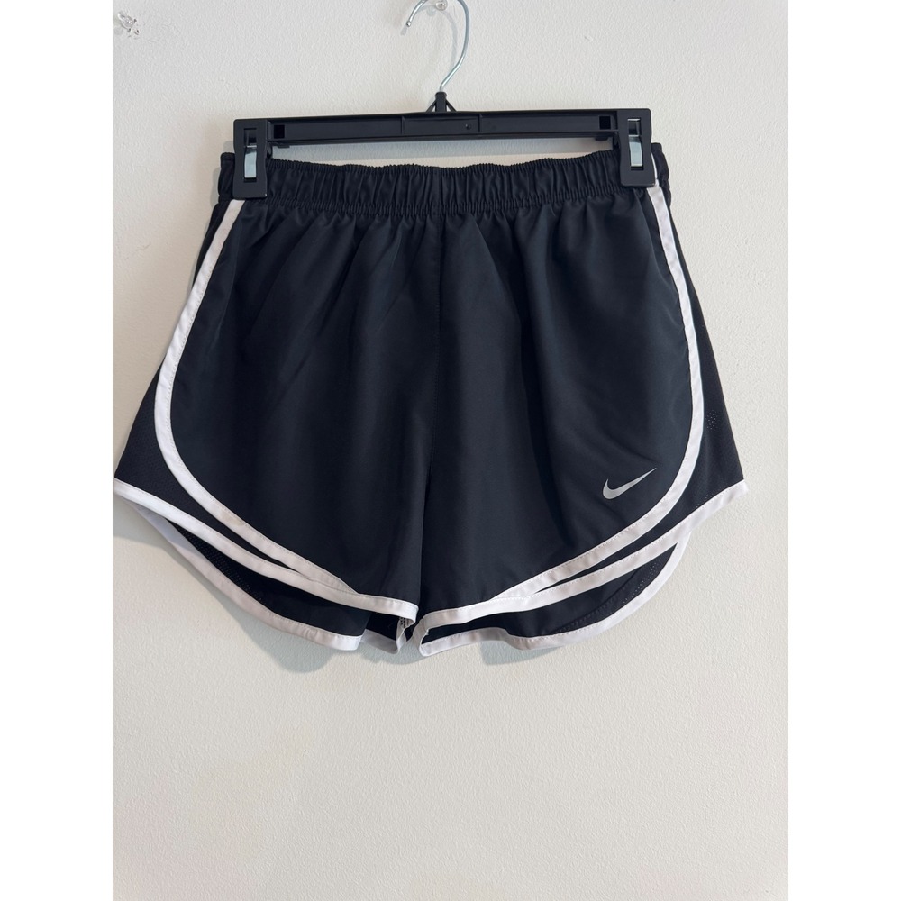 Nike Dri-FIT Tempo Running Shorts Women S Black White Mesh Trim